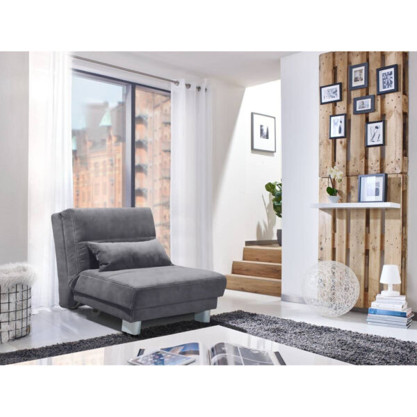 POCO Schlafsofa Gina grau B/H/T: ca. 80x86x95 cm