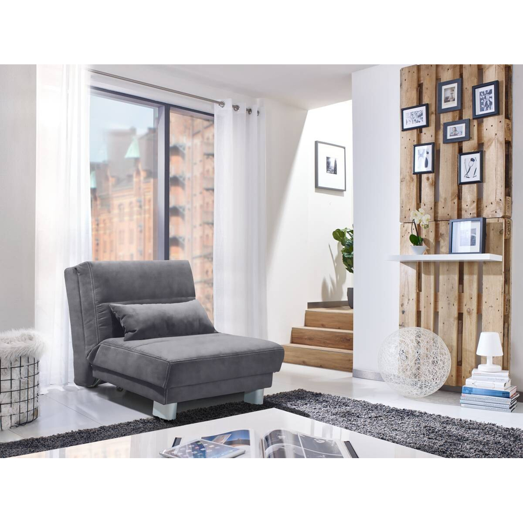 POCO Schlafsofa Gina grau B/H/T: ca. 80x86x95 cm