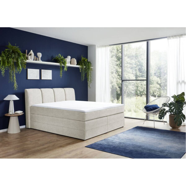 POCO Boxspringbett Lugano ivory Liegefläche B/L: ca. 180x200 cm