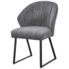 POCO Stuhl Sven grau Microfaser B/H/T: ca. 56,5x80x60 cm