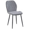 POCO Stuhl Zoe grau Samtoptik B/H/T: ca. 45x85x58 cm