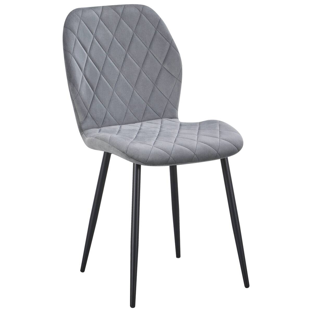 POCO Stuhl Zoe grau Samtoptik B/H/T: ca. 45x85x58 cm