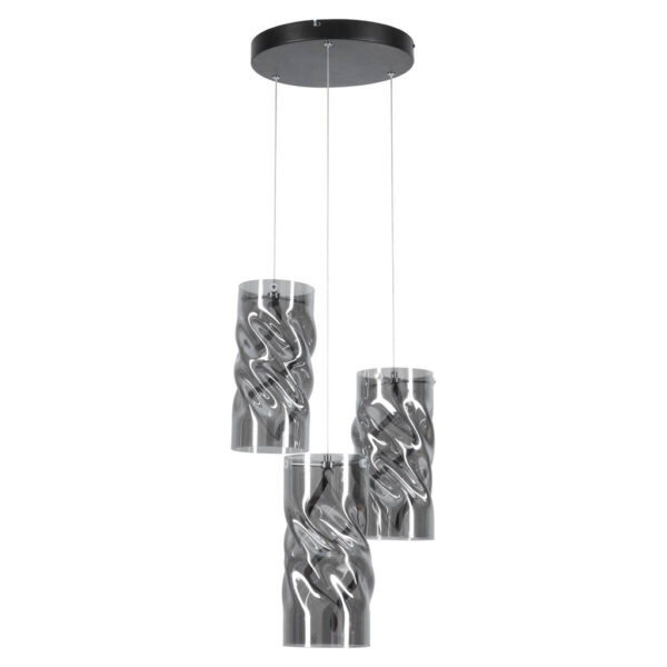 POCOline LED-Pendelleuchte Isabella
schwarz Metall Glas H/D: ca. 120x39,5 cm