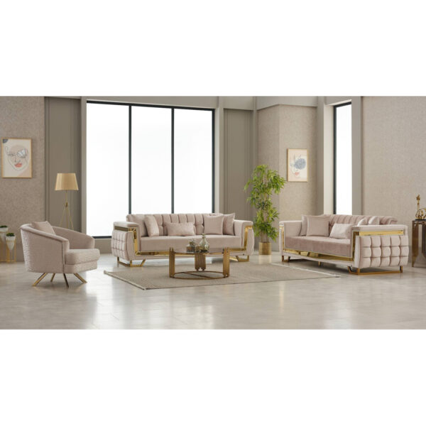 POCO Sofa 3-2-1 Pera beige Webstoff POCO Sofa 3-2-1 Pera beige Webstoff