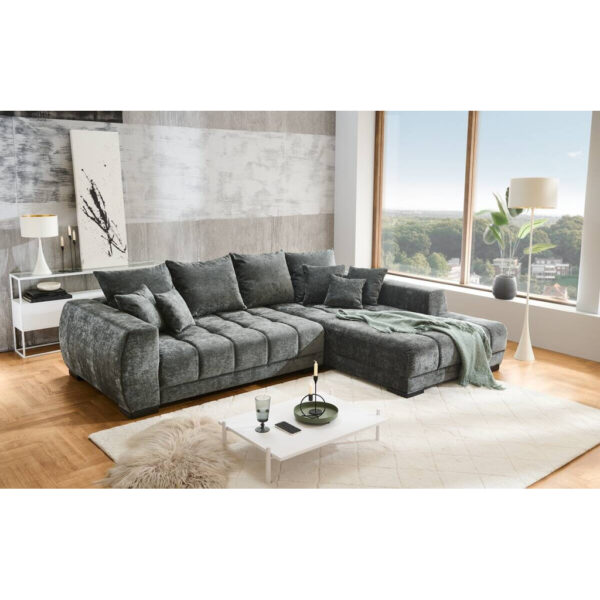 POCO Ecksofa anthrazit Microfaser B/H/T: ca. 300x86x215 cm POCO Ecksofa anthrazit Microfaser B/H/T: ca. 300x86x215 cm