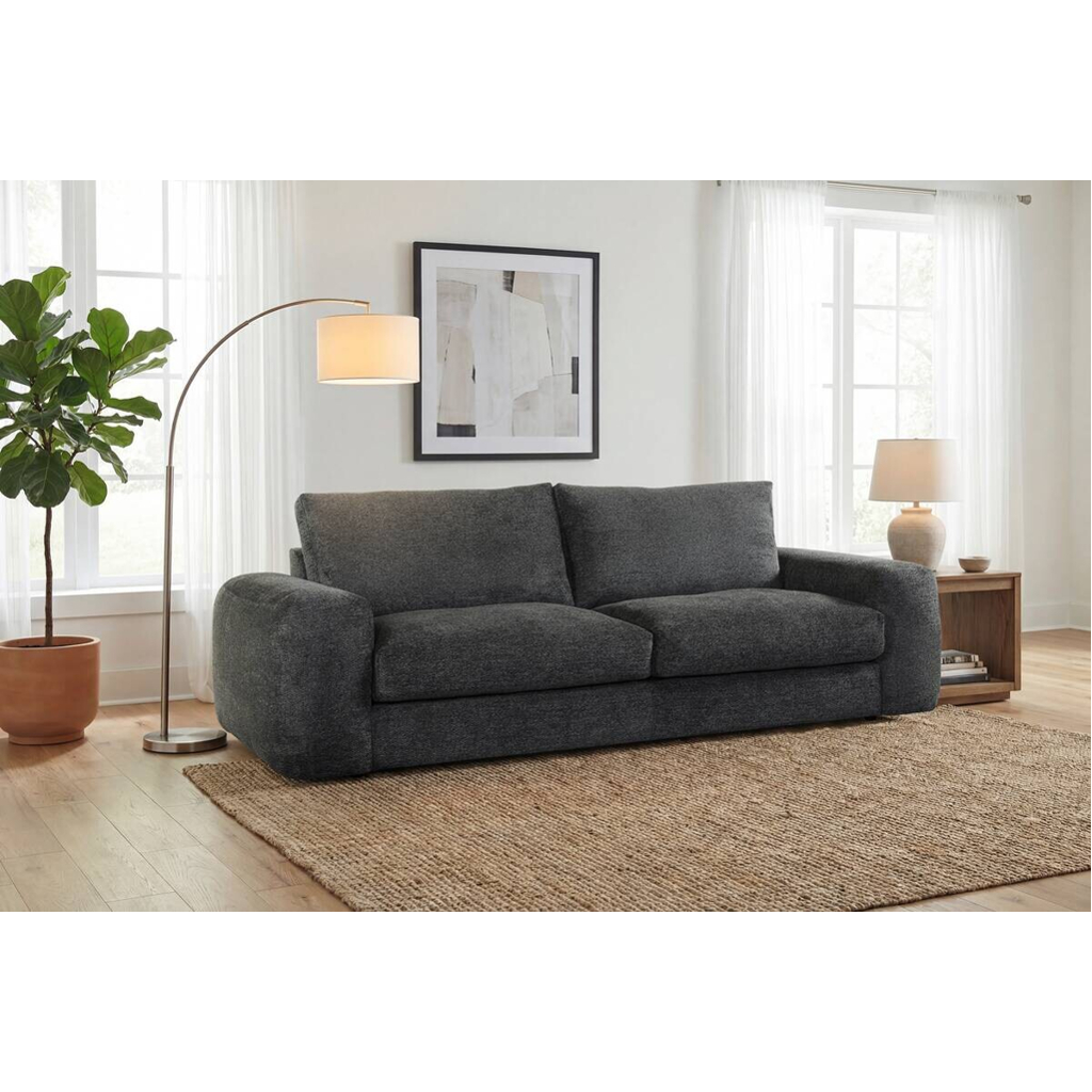POCO Big Sofa anthrazit Microfaser B/H/T: ca. 250x88x105 cm
