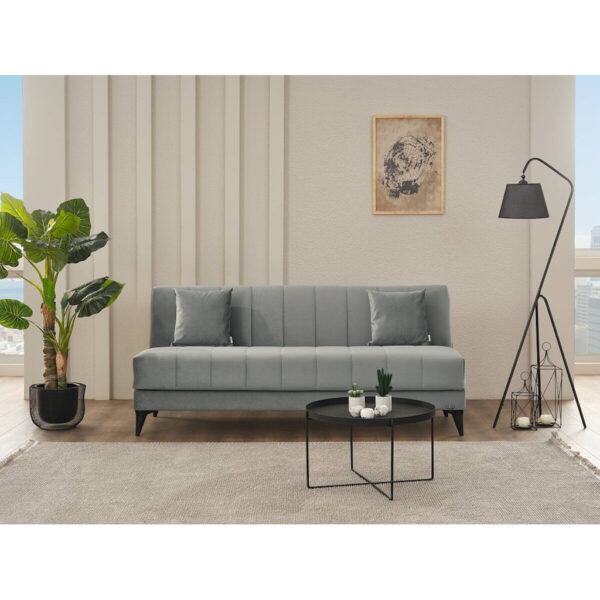 POCO Schlafsofa Action grau Polyester B/H/T: ca. 192x86x84 cm