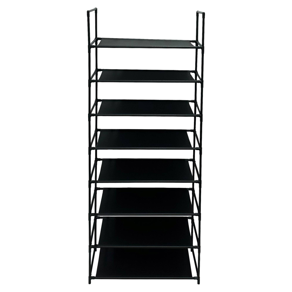 Schuhregal
schwarz Metall B/H/L: ca. 60x104x28 cm