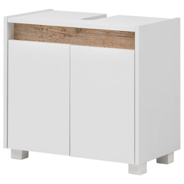 4027181109694 Waschbeckenunterschrank Cosmo
perlweiß Optik B/H/T: ca. 56,9x54,6x33 cm