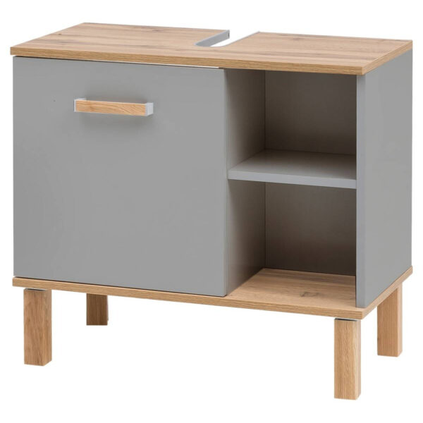 4027181113349 Waschbeckenunterschrank Padua
grau Eiche Landhaus Nachbildung B/H/T: ca. 65,2x60,1x35 cm