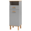 Möbelpartner Midischrank Padua grau Eiche Landhaus Nachbildung B/H/T: ca. 40,4x114,5x35 cm