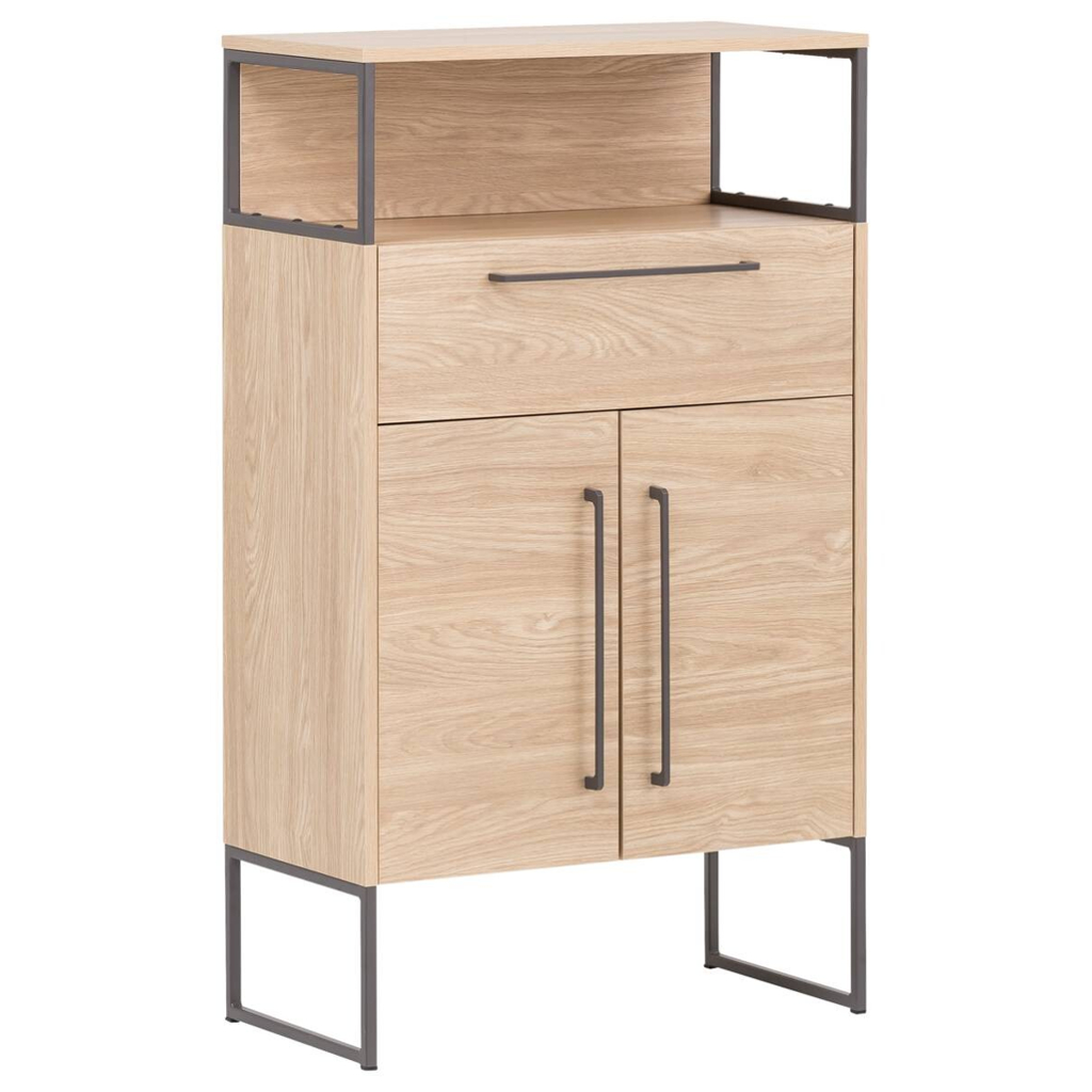 Möbelpartner Midischrank Limone Eiche hell Nachbildung B/H/T: ca. 65,2x112,5x33,1 cm