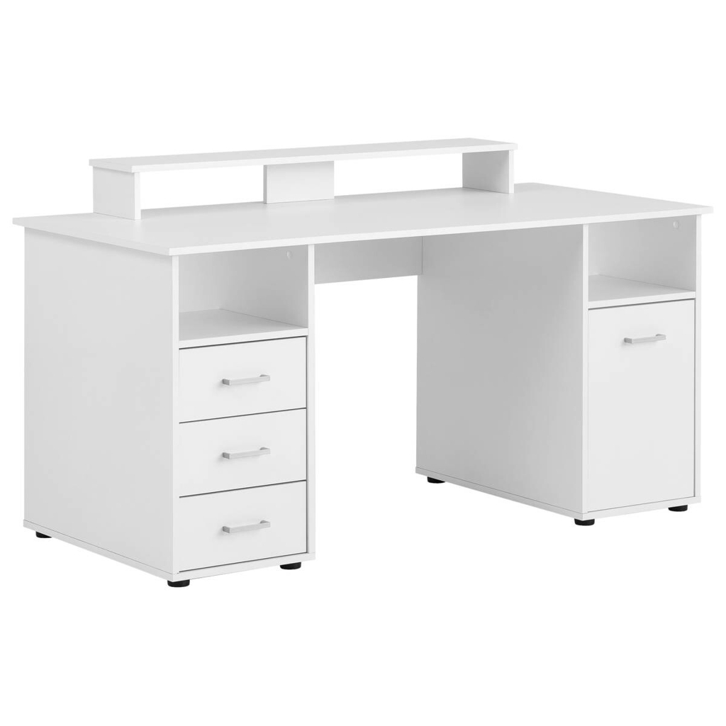 Möbelpartner Schreibtisch Niels perlweiß Optik B/H/T: ca. 150x86,7x70 cm