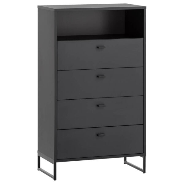 Möbelpartner Midischrank Janne schwarz matt B/H/T: ca. 60,2x103,9x33 cm Möbelpartner Midischrank Janne schwarz matt B/H/T: ca. 60,2x103,9x33 cm