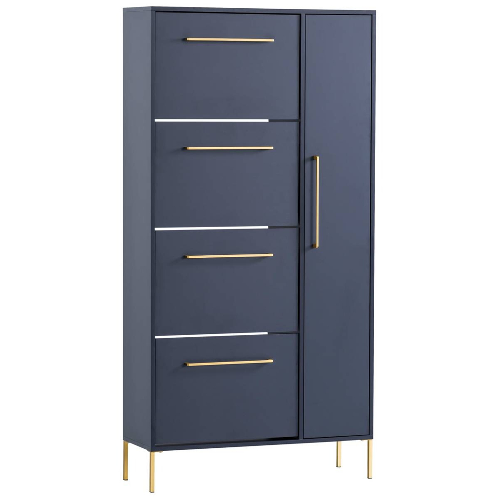 Schuhschrank Kent
dunkelblau B/H/T: ca. 88,4×174,2×30 cm