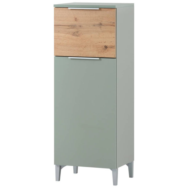 4027181118139 Midischrank Smilla
Pistazie Eiche Landhaus Nachbildung B/H/T: ca. 40,3x109,6x31,9 cm