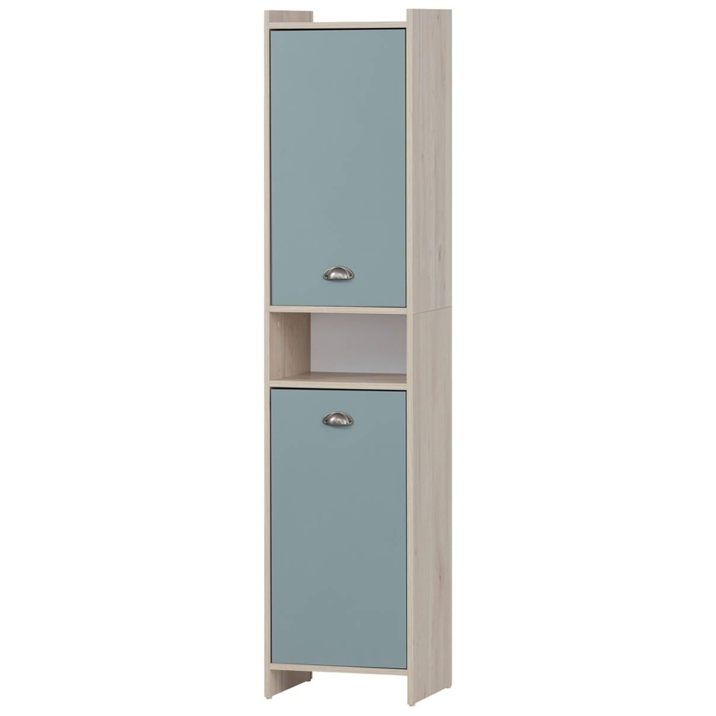 Hochschrank Lindholm
Sandeiche Nachbildung taubenblau B/H/T: ca. 40,2×176,3×33 cm