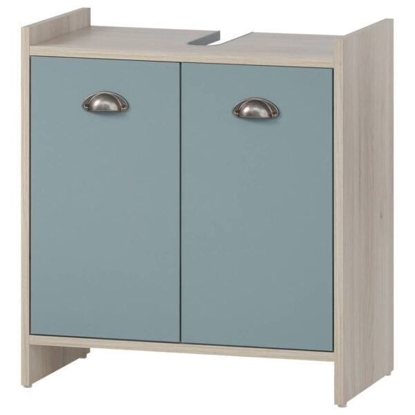 4027181118252 Waschbeckenunterschrank Lindholm
Sandeiche Nachbildung taubenblau B/H/T: ca. 56,9x62,4x33 cm