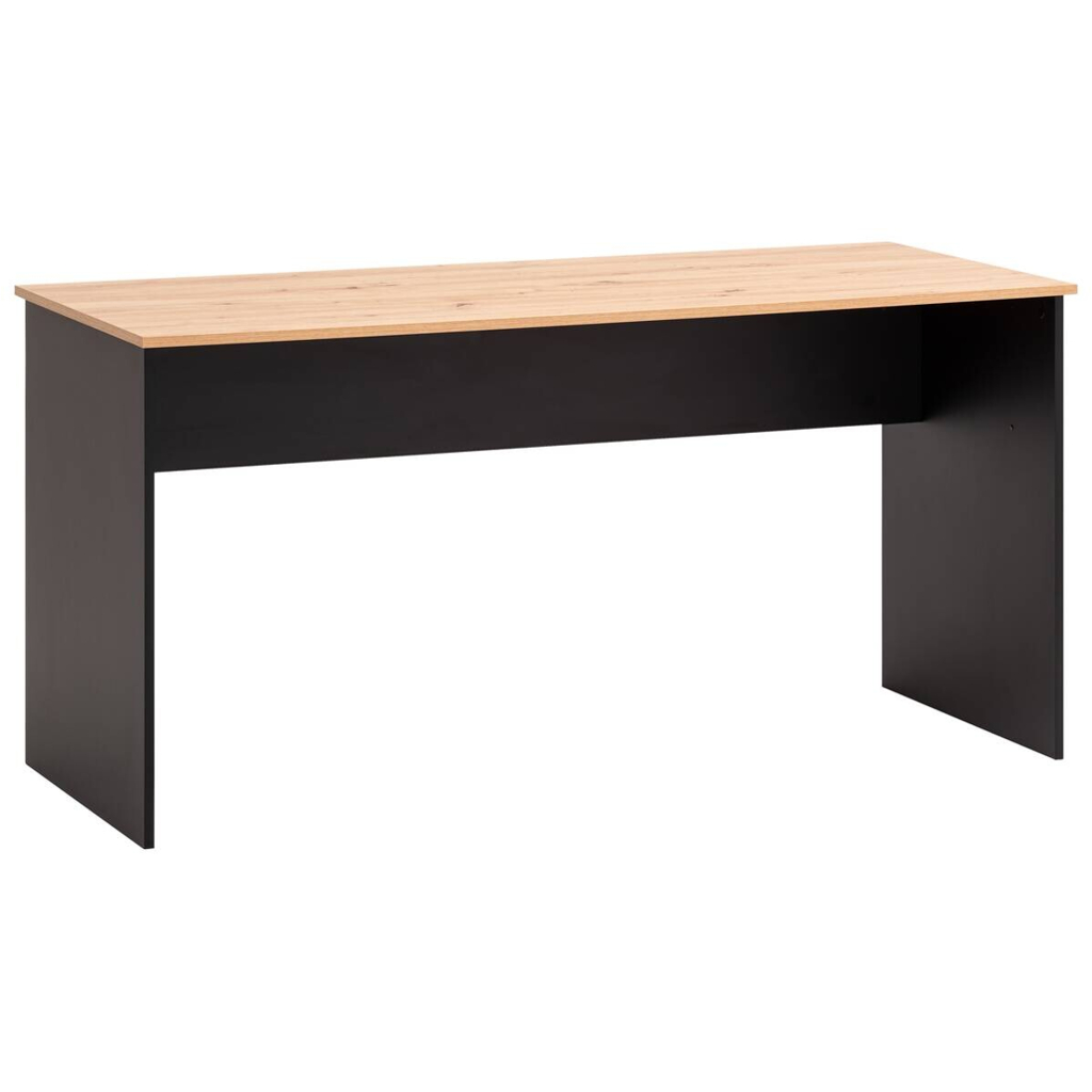 POCO Schreibtisch Aino Eiche Artisan Nachbildung schwarz B/H/T: ca. 150x74x65 cm