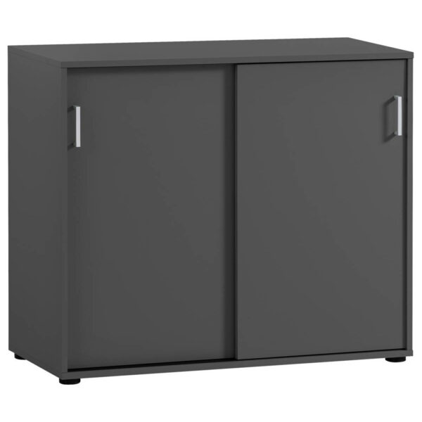 Möbelpartner Schiebetürenschrank Niels anthrazit B/H/T: ca. 100x83,6x41 cm Möbelpartner Schiebetürenschrank Niels anthrazit B/H/T: ca. 100x83,6x41 cm