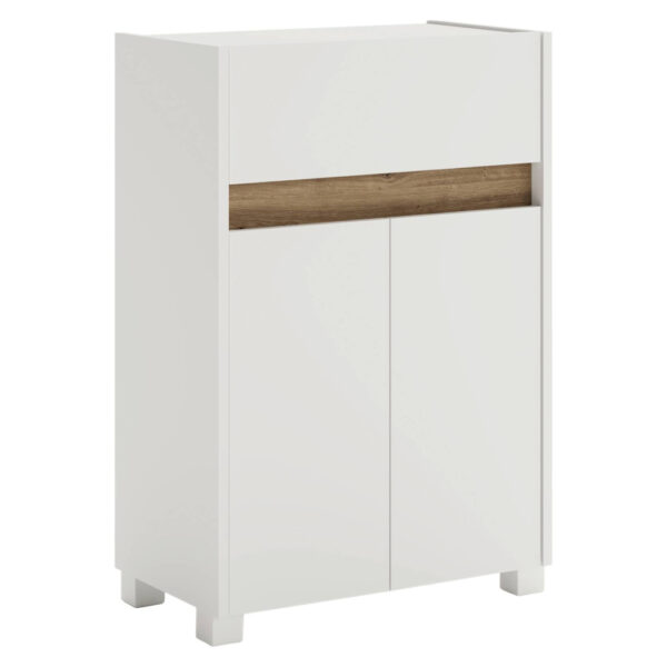 Möbelpartner Unterschrank Cosmo perlweiß B/H/T: ca. 56,9x84,8x33 cm