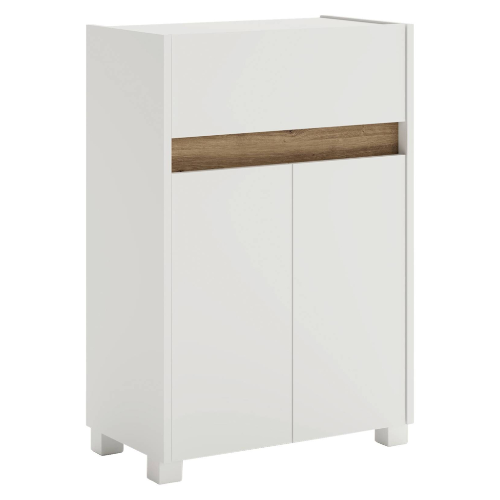 Möbelpartner Unterschrank Cosmo perlweiß B/H/T: ca. 56,9x84,8x33 cm