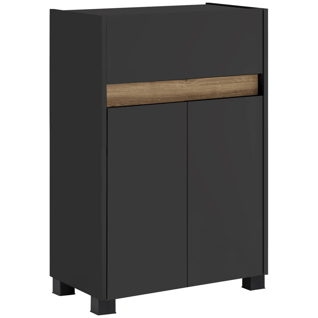 Möbelpartner Unterschrank Cosmo anthrazit B/H/T: ca. 56,9x84,8x33 cm