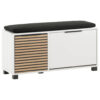 Möbelpartner Schuhbank Loft weiß matt B/H/T: ca. 98,4x47,2x33,05 cm