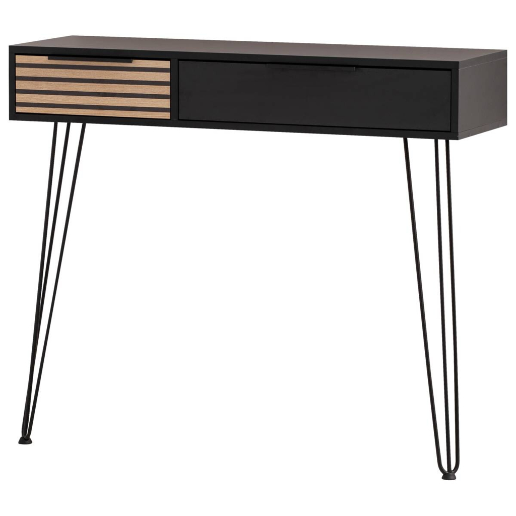 Möbelpartner Konsolentisch Hank schwarz matt B/H/T: ca. 103,7x88,4x32,05 cm