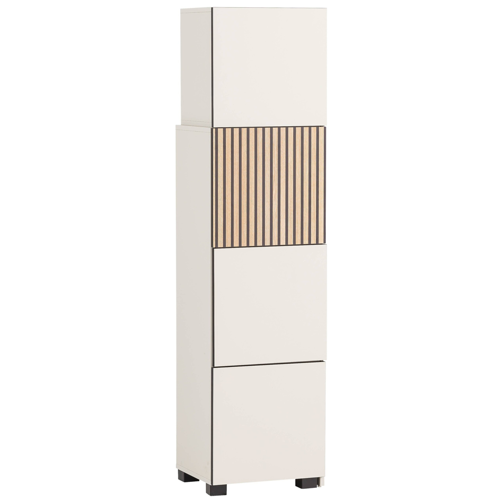 Möbelpartner Regal Alexa creme beige B/H/T: ca. 76x165,1x33,1 cm