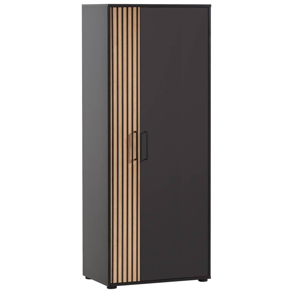 Möbelpartner Aktenschrank Hank schwarz matt B/H/T: ca. 65,1x163,6x41 cm