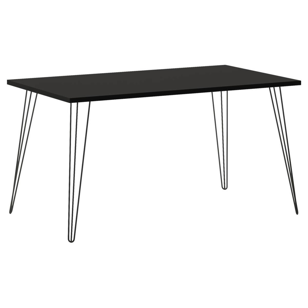 Möbelpartner Schreibtisch Hank schwarz matt B/H/T: ca. 140x74x80 cm