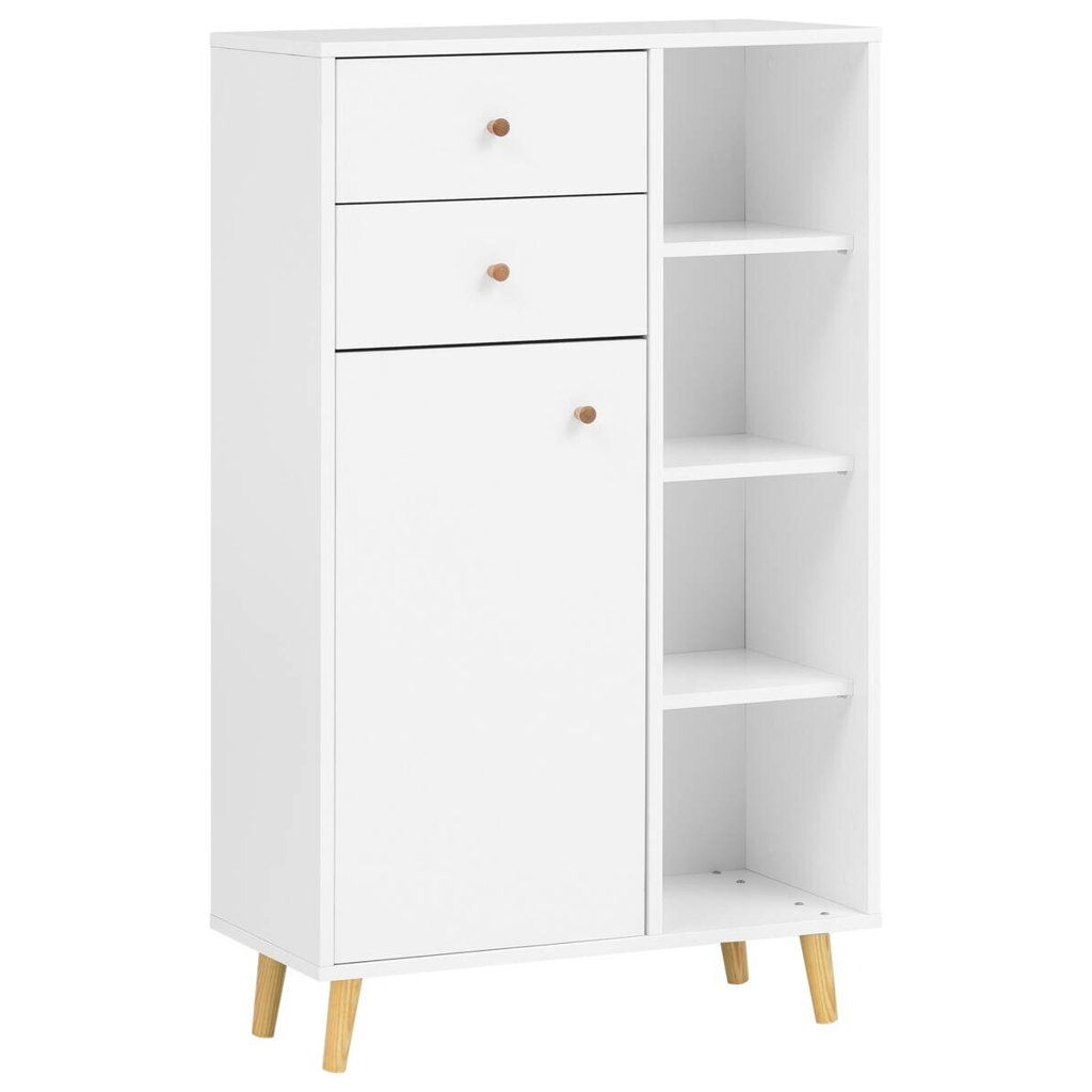 Schildmeyer Highboard Bjarne weiß matt B/H/T: ca. 60,2x113,4x33,05 cm