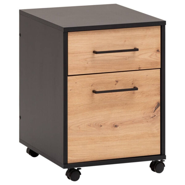 Rollcontainer Aino
Eiche Artisan Nachbildung schwarz B/H/T: ca. 40x57x50 cm