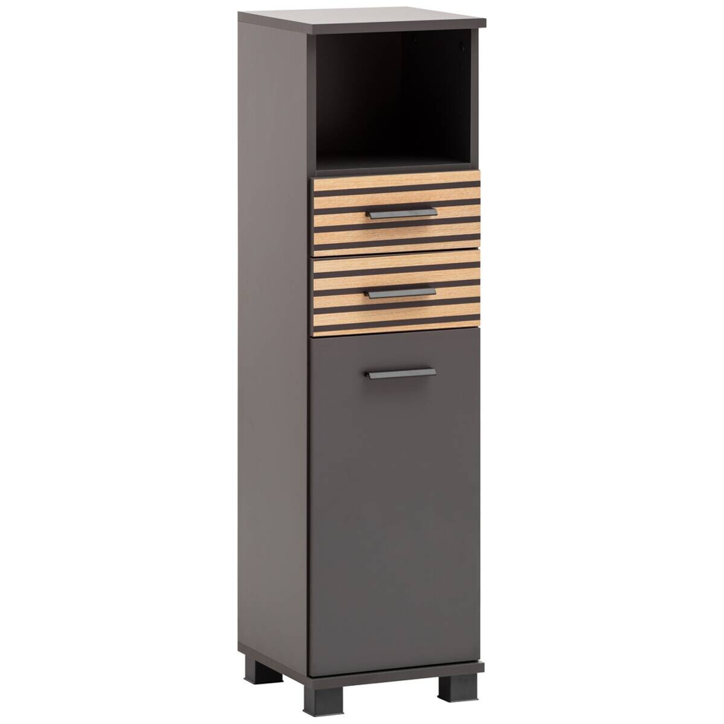 Schildmeyer Highboard Katta anthrazit B/H/T: ca. 30,3x110,5x32,6 cm