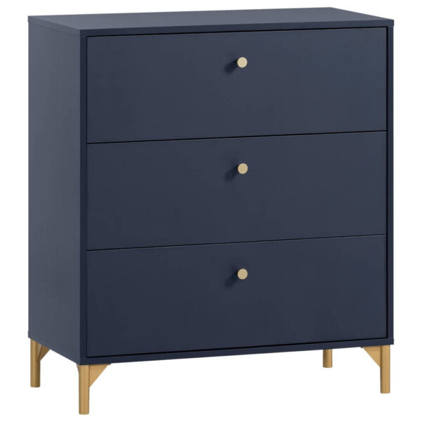 Möbelpartner Kommode Alfa blau dunkel B/H/T: ca. 80,1x94,4x40 cm