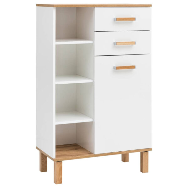 4027181123423 Midischrank Padua
weiß glanz Eiche Landhaus Nachbildung B/H/T: ca. 67x114,5x35 cm