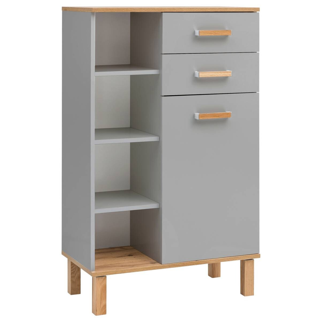 Midischrank Padua
grau Eiche Landhaus Nachbildung B/H/T: ca. 67×114,5×35 cm
