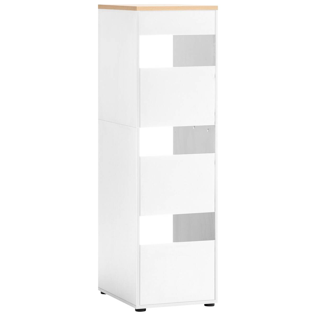 Hochschrank Solea
weiß matt Eiche hell Nachbildung B/H/T: ca. 45,1×154,7×60 cm