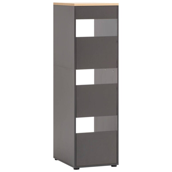 Hochschrank Solea
anthrazit Eiche hell Nachbildung B/H/T: ca. 45,1x154,7x60 cm