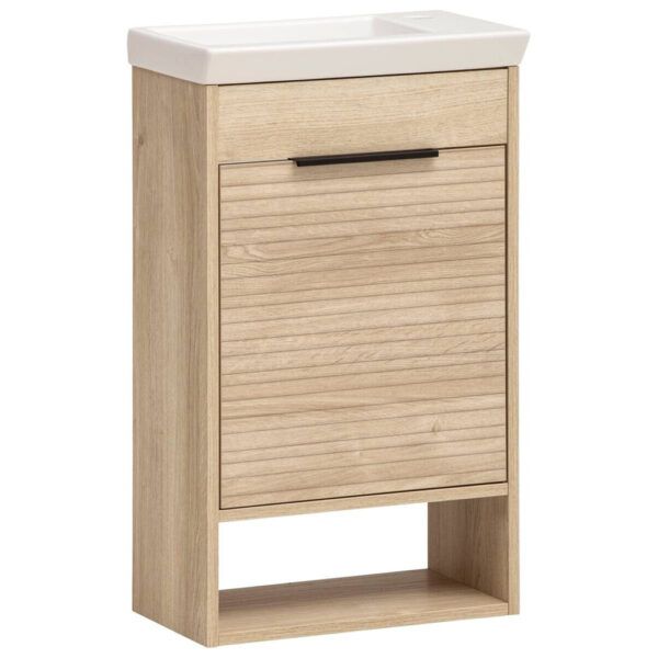 4027181123843 Waschplatz Mads
Eiche Nachbildung weiß B/H/T: ca. 45,5x78x27,5 cm