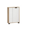 Möbelpartner Schrank Emmik weiß matt Eiche Eiche weiß Nachbildung B/H/T: ca. 59,8x85,2x19,55 cm