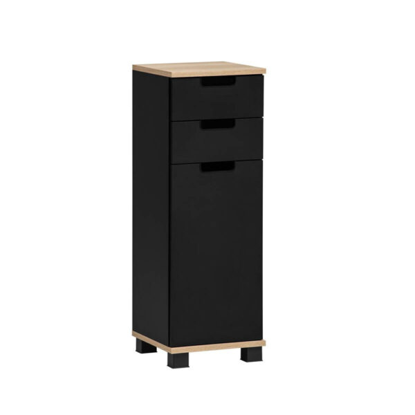 Schrank Emmik
schwarz matt Eiche Eiche weiß Nachbildung B/H/T: ca. 30,3x88,1x32,6 cm