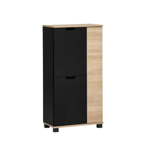 Highboard Emmik
schwarz matt Eiche Eiche weiß Nachbildung B/H/T: ca. 59,8x116,9x32,6 cm