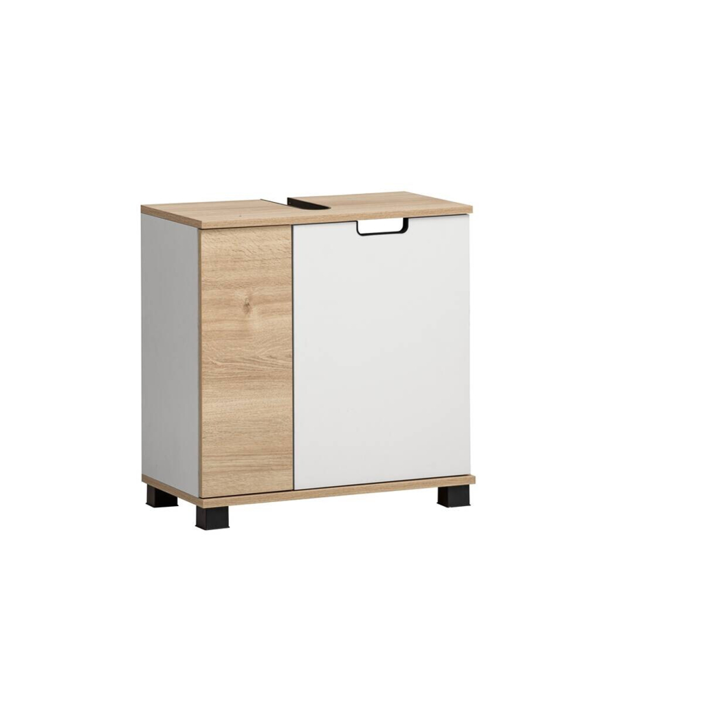 Waschbeckenunterschrank Emmik
weiß matt Eiche Eiche weiß Nachbildung B/H/T: ca. 59,8×62,4×32,6 cm