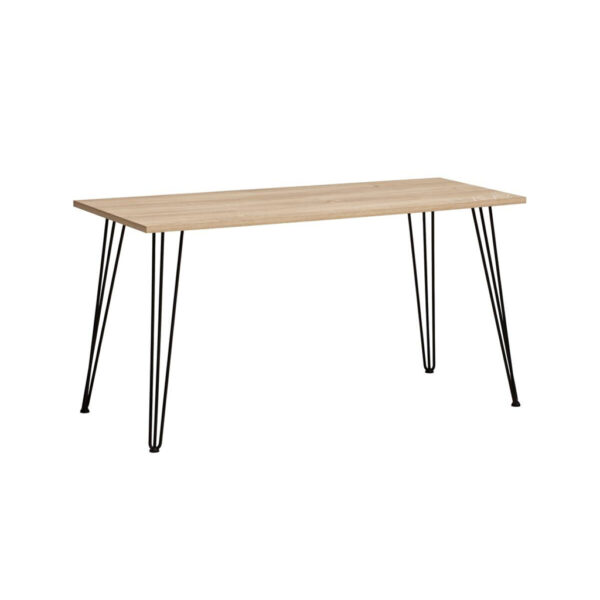Möbelpartner Schreibtisch Emmik schwarz Eiche Eiche weiß Nachbildung B/H/T: ca. 138x73,7x60 cm