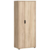 Möbelpartner Aktenschrank Emmik schwarz matt Eiche Eiche weiß Nachbildung B/H/T: ca. 65,1x163,6x41 cm