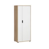 Möbelpartner Aktenschrank Emmik weiß matt Eiche Eiche weiß Nachbildung B/H/T: ca. 65,1x163,6x41 cm