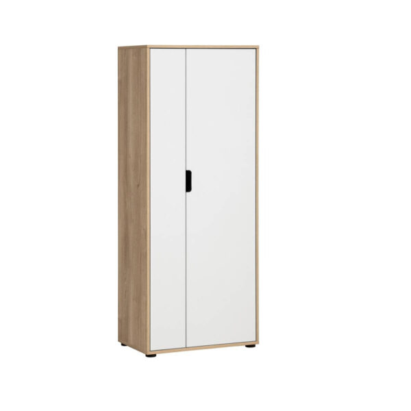 Möbelpartner Aktenschrank Emmik weiß matt Eiche Eiche weiß Nachbildung B/H/T: ca. 65,1x163,6x41 cm