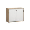 Möbelpartner Schiebetürenschrank Emmik weiß matt Eiche Eiche weiß Nachbildung B/H/T: ca. 100,1x83,6x41 cm